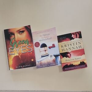 Set of Three Novels with Colorful Covers